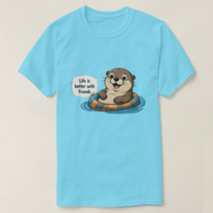 Leven Is Beter Met Vrienden Otter T-Shirt