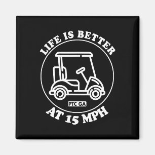 Leven Is Beter Op 15 Mph Ptc Golfkar Pad Leven Magneet