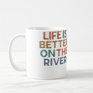 Leven is beter op de rivier kanoën tubing rafting koffiemok