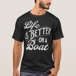Leven Is Beter Op Een Boot - Vaartocht Meer Kapite T-shirt