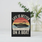 leven is beter op een bootkapitein varen P Informatiekaartje (Staand voorkant)