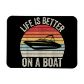 leven is beter op een bootkapitein varen P Magneet (Horizontaal)
