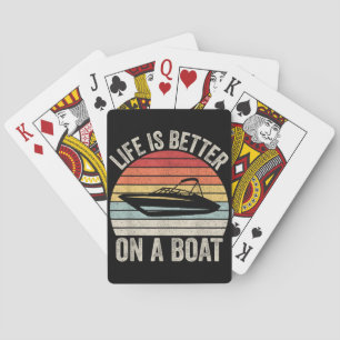  leven is beter op een bootkapitein varen P Pokerkaarten