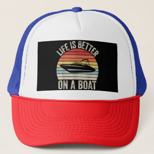 leven is beter op een bootkapitein varen P Trucker Pet