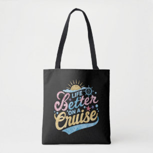 Leven Is Beter Op Een Cruise Gezinsvakantie Matchi Tote Bag