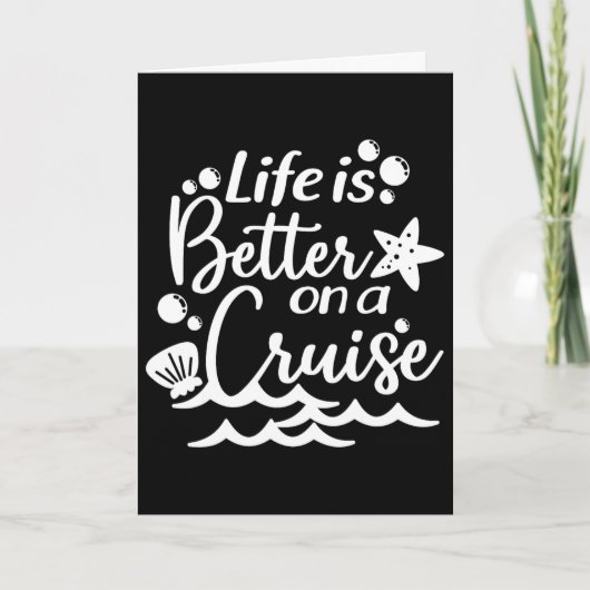 Leven Is Beter Op Een Cruise Kaart (Voorkant)