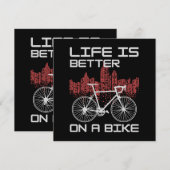Leven is beter op een fiets (Voorkant / Achterkant)