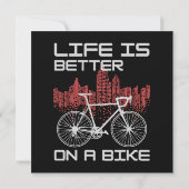 Leven is beter op een fiets (Achterkant)