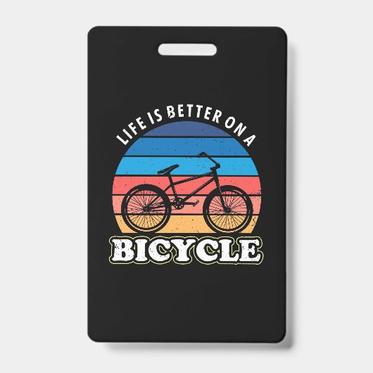 Leven Is Beter Op Een Fiets Badge (Voorzijde)