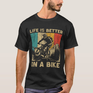 Leven Is Beter Op Een Fiets Fietsen Wielrenner  T-shirt