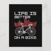 Leven is beter op een fiets informatiekaartje (Voorkant)