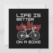 Leven is beter op een fiets kaart (Achterkant)