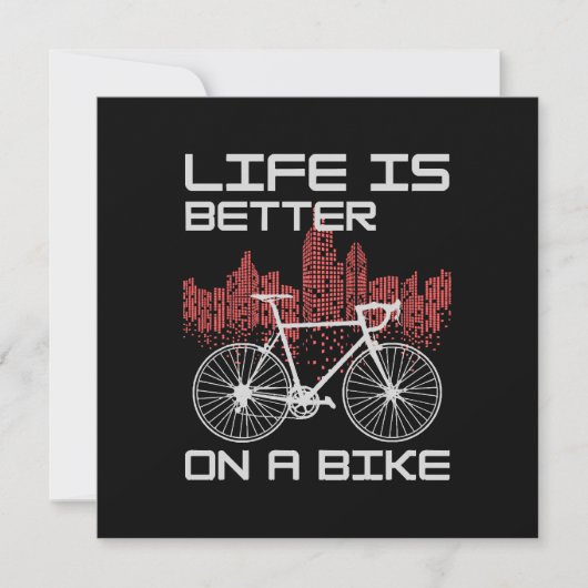 Leven is beter op een fiets kaart (Voorkant)