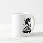Leven is beter op een fiets koffiemok (Voorkant rechts)