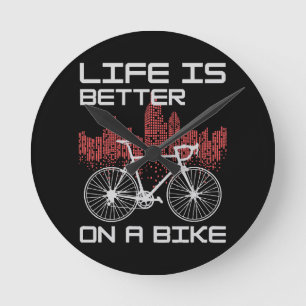 Leven is beter op een fiets ronde klok