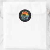 Leven Is Beter Op Een Huisboot Huisboot Meerboot Ronde Sticker (Tas)