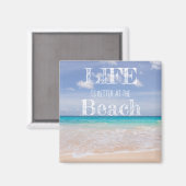 Leven is beter op het strand magneet (Voorkant / Achterkant)
