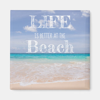 Leven is beter op het strand magneet