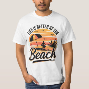 Leven Is Beter Op Het Strand Zomer T-Shirt