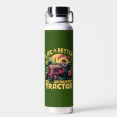 Leven Is Beter Op Opa's Tractor Waterfles (Achterkant)