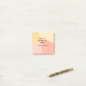 Leven is beter op strand geel oranje boho rustiek post-it® notes (Op bureau)