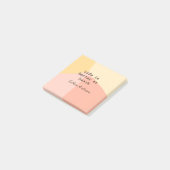 Leven is beter op strand geel oranje boho rustiek post-it® notes (Schuin)