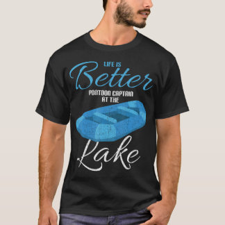Leven Is Beter Pontoon Kapitein Aan De T-shirt