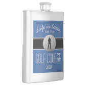 Leven is beter Quote Golfen Monogram Koninklijk Bl Flacon (Rechts)