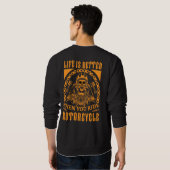 Leven is beter – Ride Motorcycle T-shirt (Achterkant volledig)