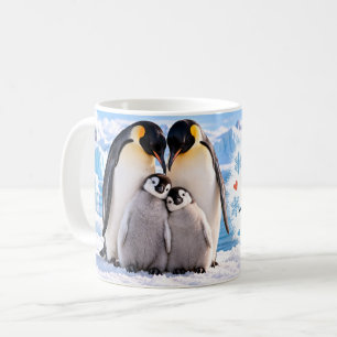 Leven Is Beter Samen Pinguïnfamilie Koffiemok