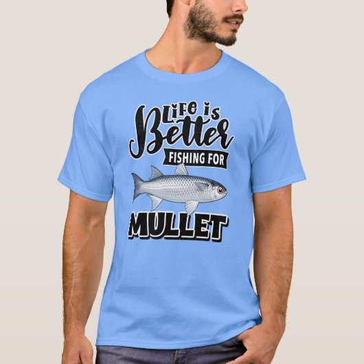 Leven is beter vissen op harder t-shirt (Voorkant)
