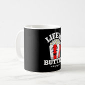 Leven Is Boter Met Popcorn Koffiemok (Voorkant links)
