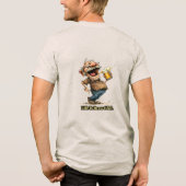 Leven Is Brew-tiful Grappige Bier Cartoon T-shirt (Achterkant)