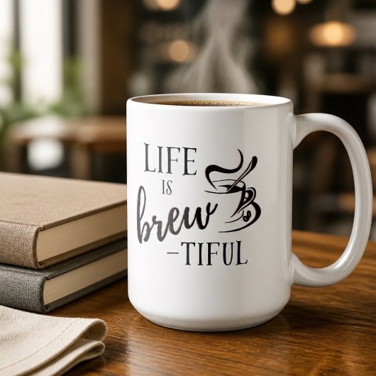 Leven is Brew-tiful Koffieliefhebbers Koffiemok