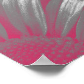 Leven is de Bloem - Roze Gerbera Poster (Hoek)