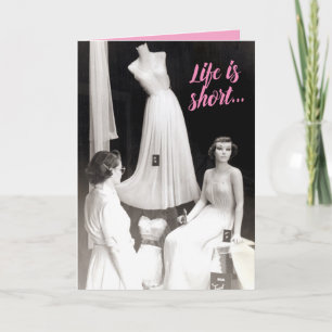 leven is de Shopper Birthday Kaart