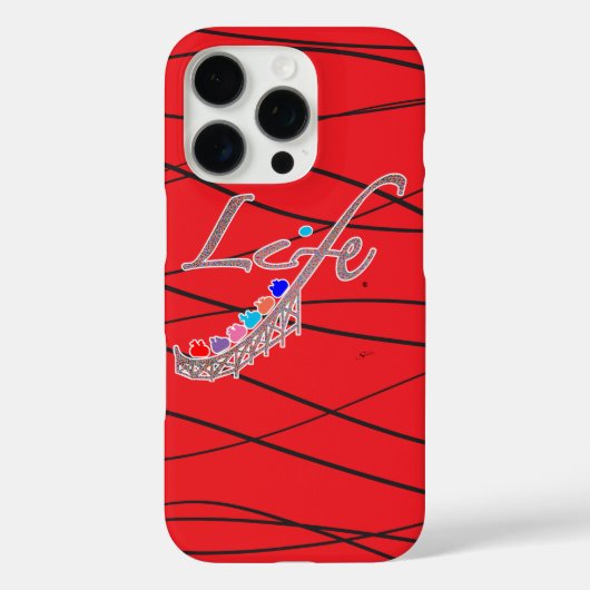 Leven is een Achtbaan Case-Mate iPhone Case (Achterkant)