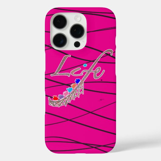Leven is een Achtbaan Case-Mate iPhone Case (Achterkant)