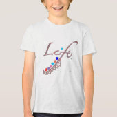 Leven is een achtbaan Tri-Blend shirt (Voorkant)