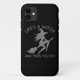 LEVEN IS EEN BLIJKE EN DAN VLIEG JE EEN grappig ha Case-Mate iPhone Case