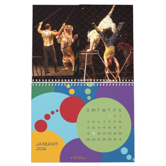 LEVEN IS EEN DRIE RING CIRCUS CALENDAR KALENDER (Jan 2026)