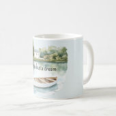 Leven is een droom meer boot koffiemok (Voorkant rechts)