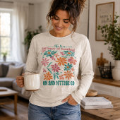 Leven is een evenwicht bloemig Tri-Blend shirt