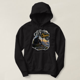Leven Is Een Keuze Berg Avontuur Zonsondergang Hoo Hoodie