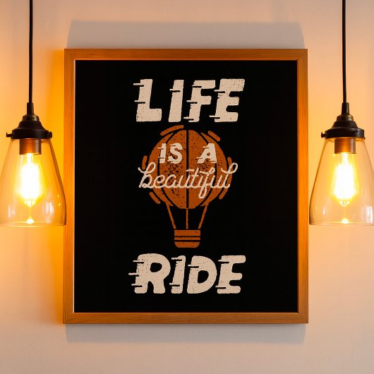 Leven Is Een Mooie Reis Poster