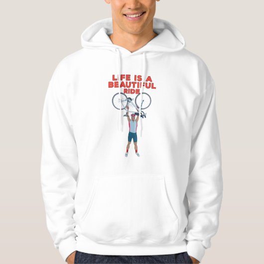 Leven is een mooie rit hoodie (Voorkant)
