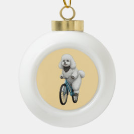 Leven is een mooie rit keramische bal ornament