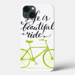 Leven Is Een Mooie Rit Lime Groen iPhone 13 Hoesje