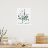 Leven is een mooie rit poster (Keuken)