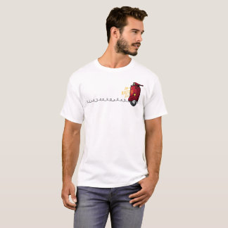 Leven Is Een Mooie Rit – Vintage Rode Scooter Illu T-shirt